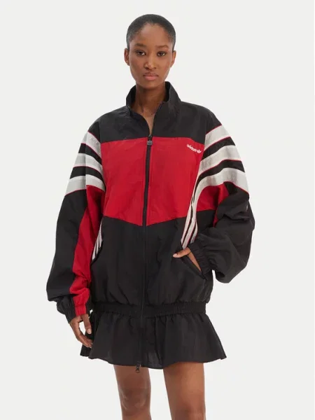 ADIDAS ORIGINALS Demisezoninė striukė SANTIAGO raudona balta juoda