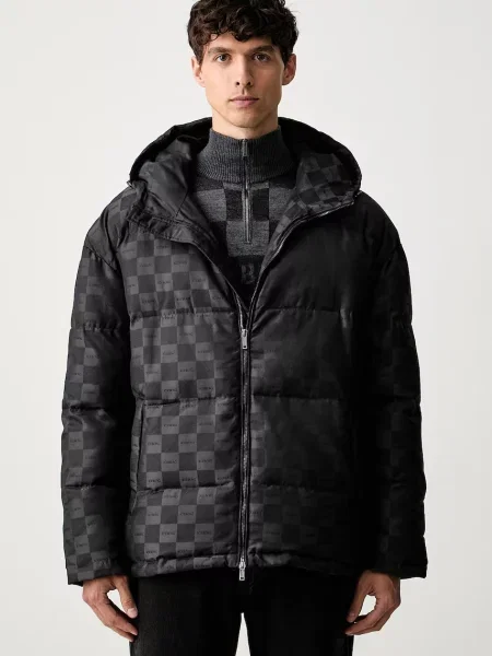 Iceberg jachetă scurtă pentru bărbați negru