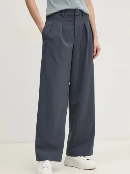 Talia spodnie Calvin Klein Jeans z wysoką talią czarne