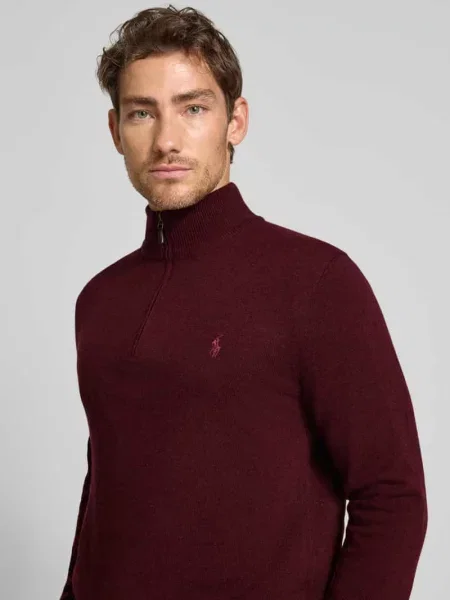 Polo Ralph Lauren Sweter Bordowy czerwona