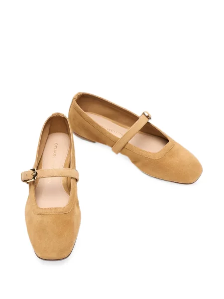 Balerini Stuart Weitzman cu cataramă maro