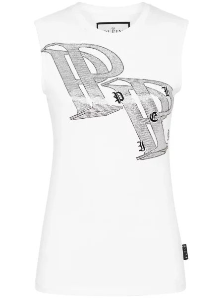Top Philipp Plein cu imagine alb