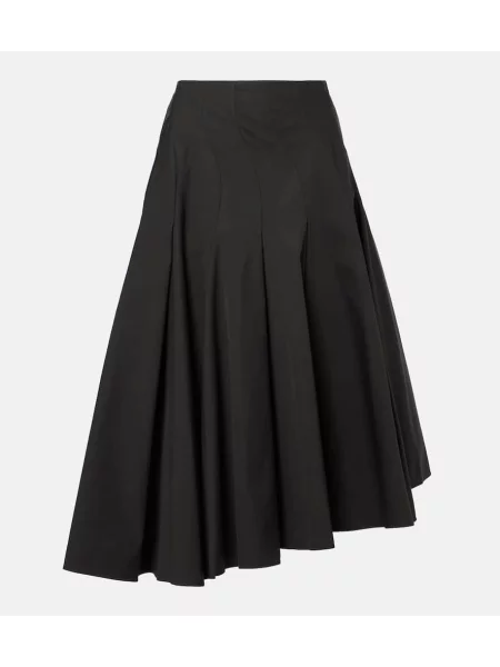 Spódnica midi Fforme asymetryczna do kolan czarna