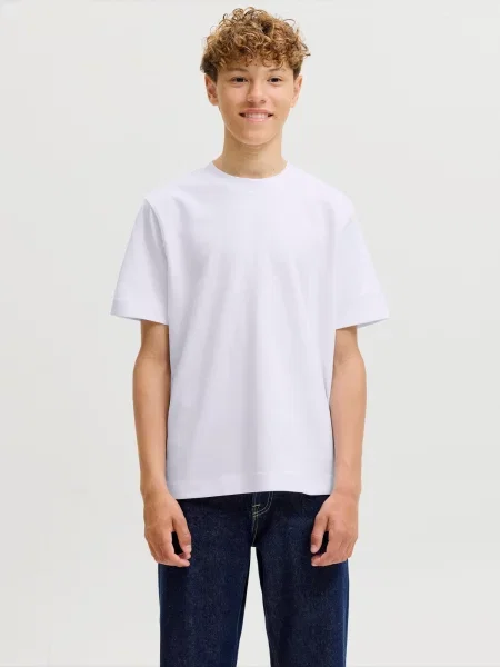 Jack & Jones Junior Tricou JJEBARRON' alb