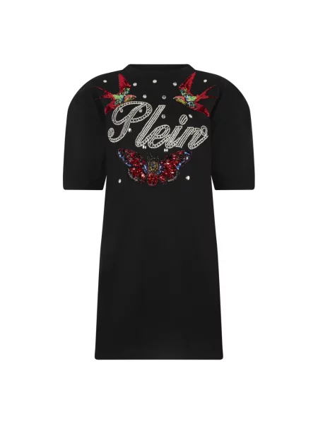 Sukienka koszulowa Philipp Plein czarna
