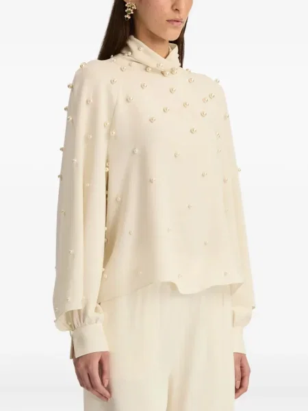 Bluză Oscar De La Renta cu perle