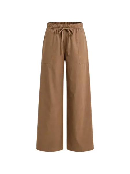 Pantaloni Vince cu cordon maro