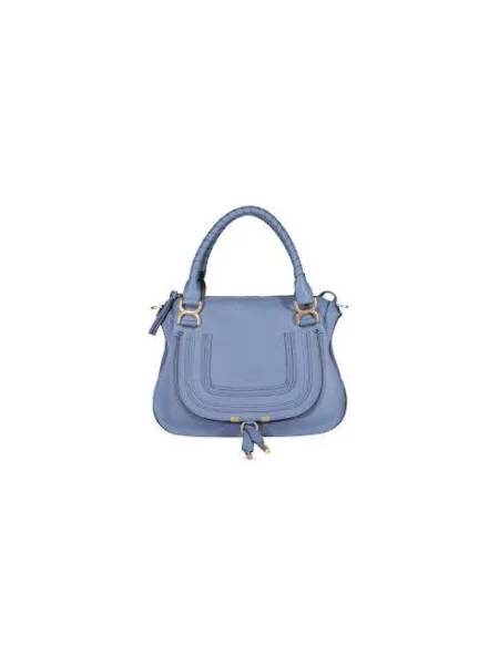 Torebka crossbody Chloe skórzana niebieska