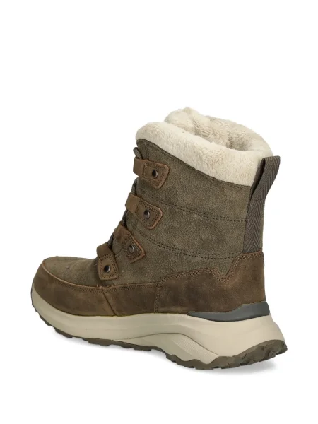 Μποτάκια Jack Wolfskin με κορδόνια με δαντέλα καφέ