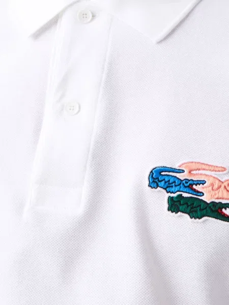 Поло Lacoste белое