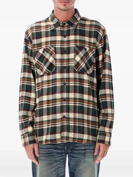 Cămașă Filson în carouri cu imagine de flanelă verde