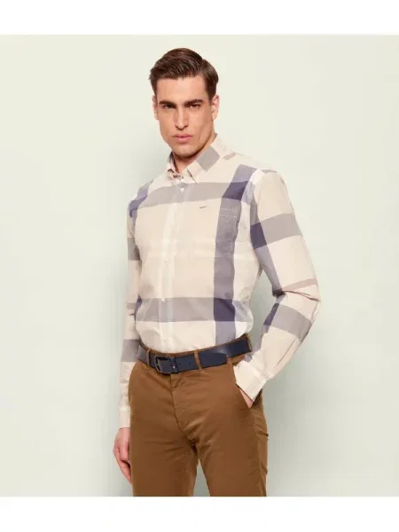 Barbour Cămașă Harris | Tailored slim bej