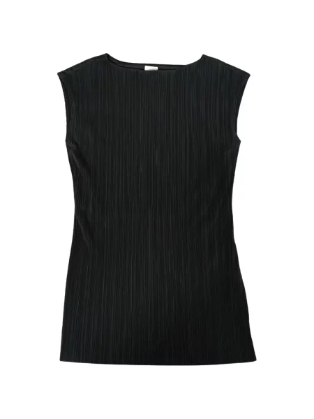Top Calvin Klein plisat negru