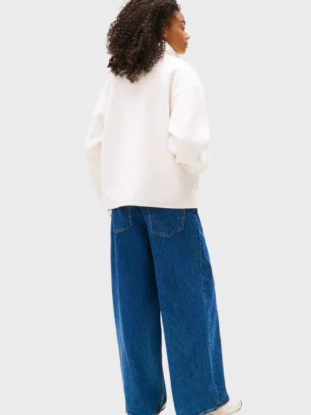 Спортивна кофта Tommy Jeans Тедді біла