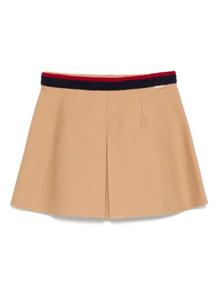 Fusta plisata Moncler plisată maro