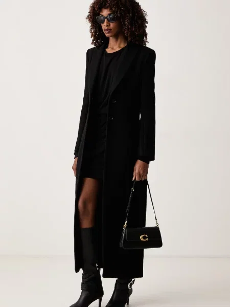 Palton Patrizia Pepe de lână elegant negru