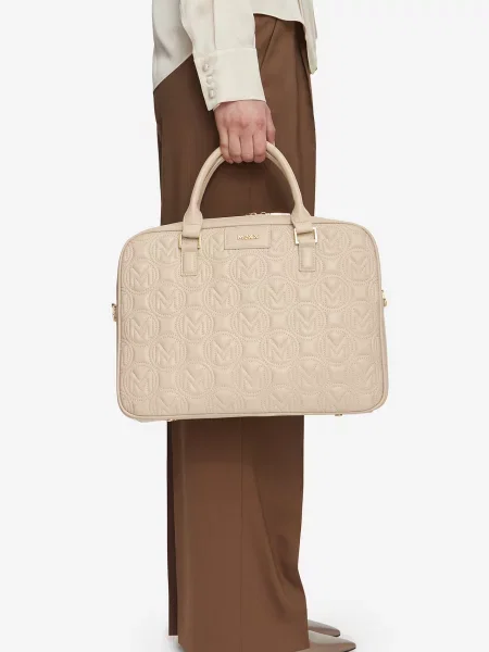 Torba na laptopa beżowa