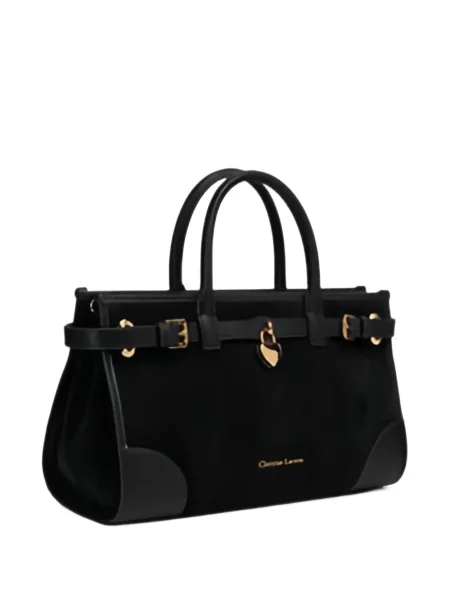 Τσάντα shopper Christian Lacroix με αγκράφα μαύρο
