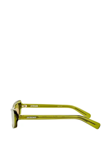 Ochelari de soare Jacquemus cu imprimeu geometric verde