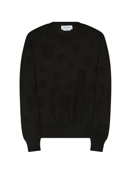 Pulover Alexander Mcqueen cu decolteu rotund negru