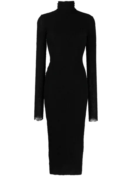 Lung rochie Philosophy Di Lorenzo Serafini din dantelă negru