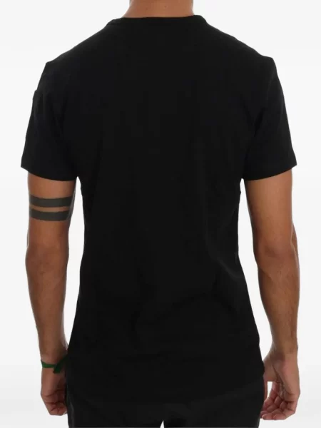 Tricou Daniele Alessandrini cu decolteu rotund negru