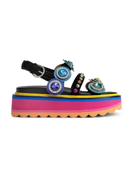 Кожаные босоножки Kurt Geiger London на платформе