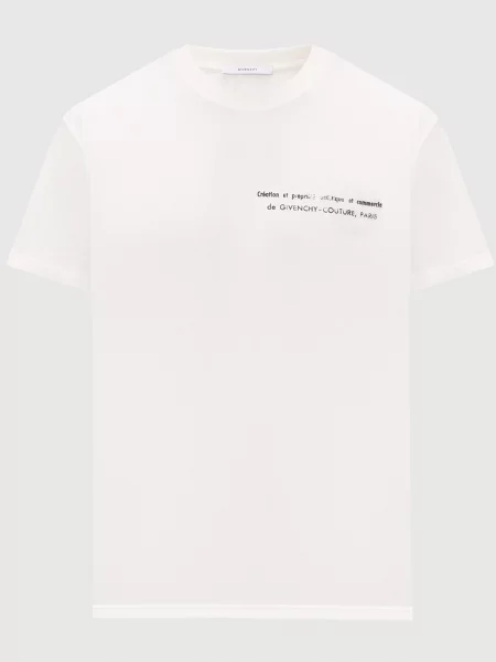Футболка кольору айворі з принтом Givenchy бежева