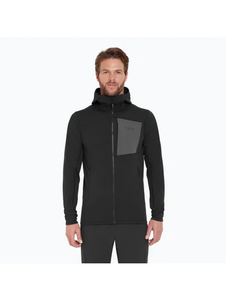 Мъжко яке за трекинг Rab Superflux Hoody black черно