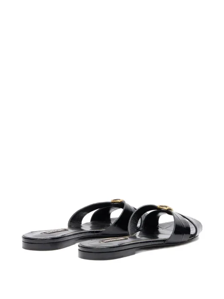 Sandale Roberto Cavalli fără toc negru