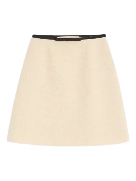 Spódnica Valentino Garavani z kokardką tweedowa