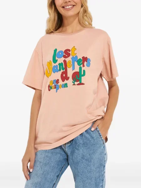 Tricou One Teaspoon cu imagine roz