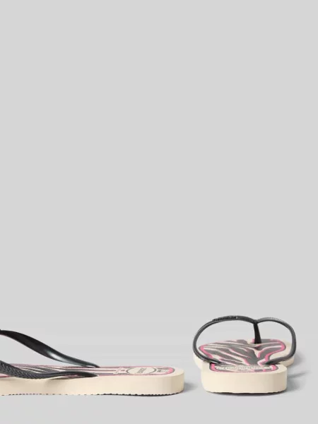 Japonki z detal z logo Havaianas czarne