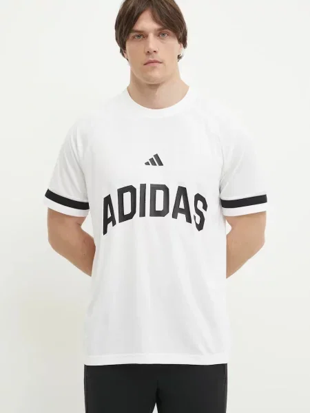 Тениска adidas US Sports с принт бяло