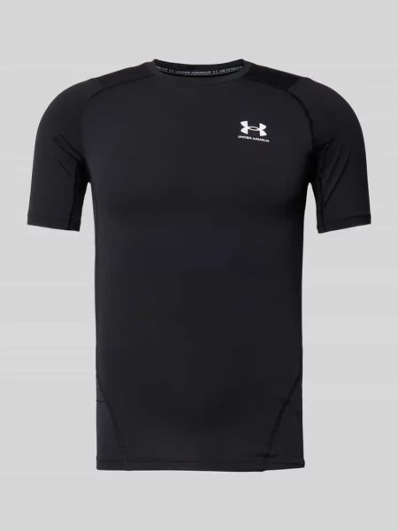 T-shirt Under Armour Hg Armour Comp SS Black/ White M czarna