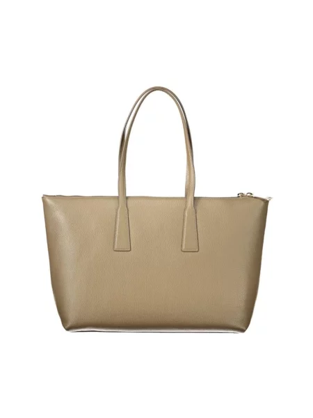Furla torebka tote skórzana Olivia L Tote zielona