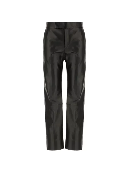 Pantaloni Alberta Ferretti din piele negru