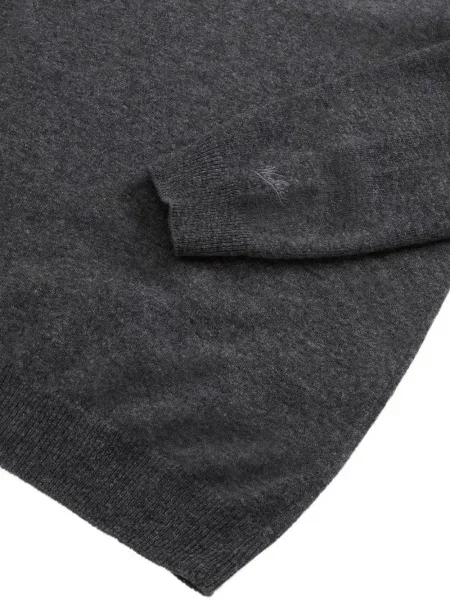 Pulover Woolrich cu decolteu în V gri