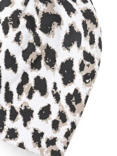 Căciulă Newland cu imagine cu model leopard alb