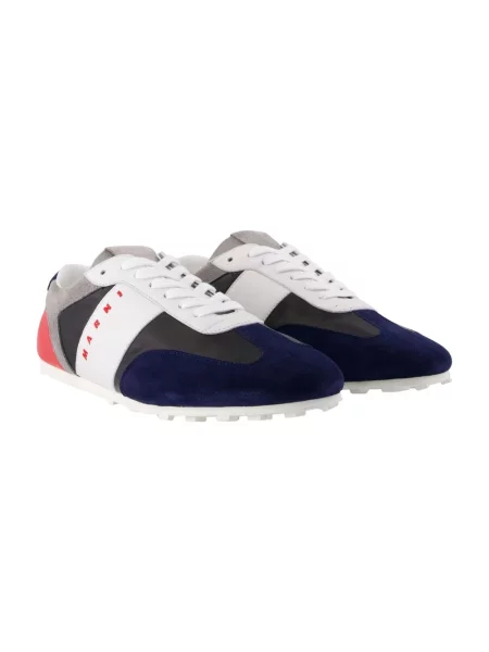 Sneakersy Marni skórzane niebieskie