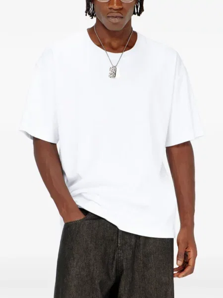 Tricou Diesel cu broderie alb