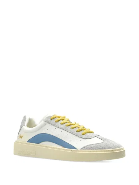 Sneakerși Dsquared2 cu șireturi din dantelă alb