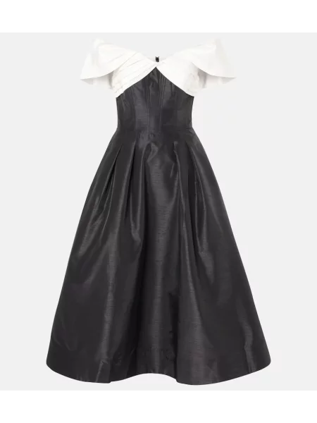Rochie midi Rebecca Vallance până la genunchi de costum negru