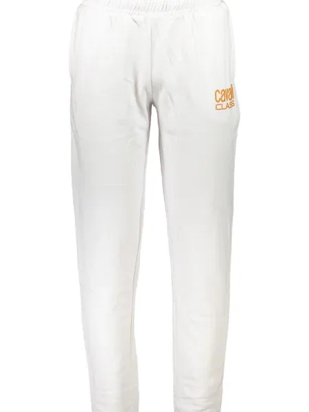 Pantaloni Cavalli Class alb