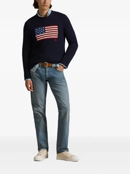 Șapcă Polo Ralph Lauren cu model herringbone din țesătură twill cu imagine albastru
