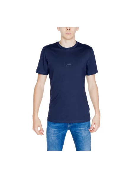 Guess T-Shirt Granatowy niebieska