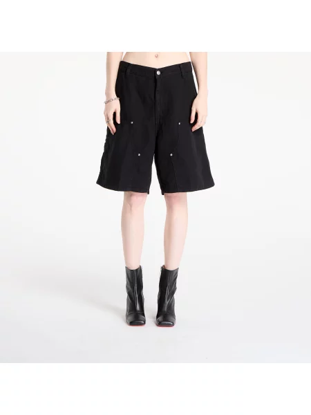 Pantaloni scurți Carhartt WIP W Branford Double Knee Short Black Garment Dyed XS negru