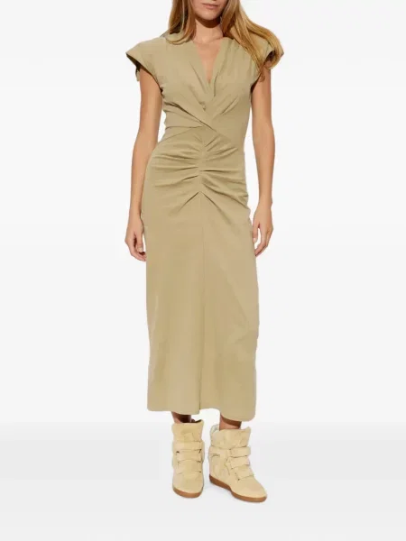 Rochie midi Isabel Marant cu decolteu în V