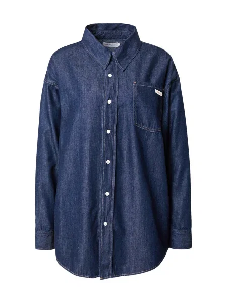 Calvin Klein Jeans Bluză închis albastru