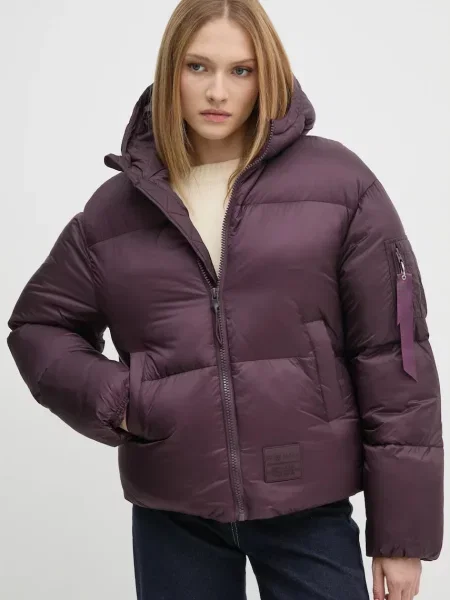 Alpha Industries geacă femei de iarnă violet